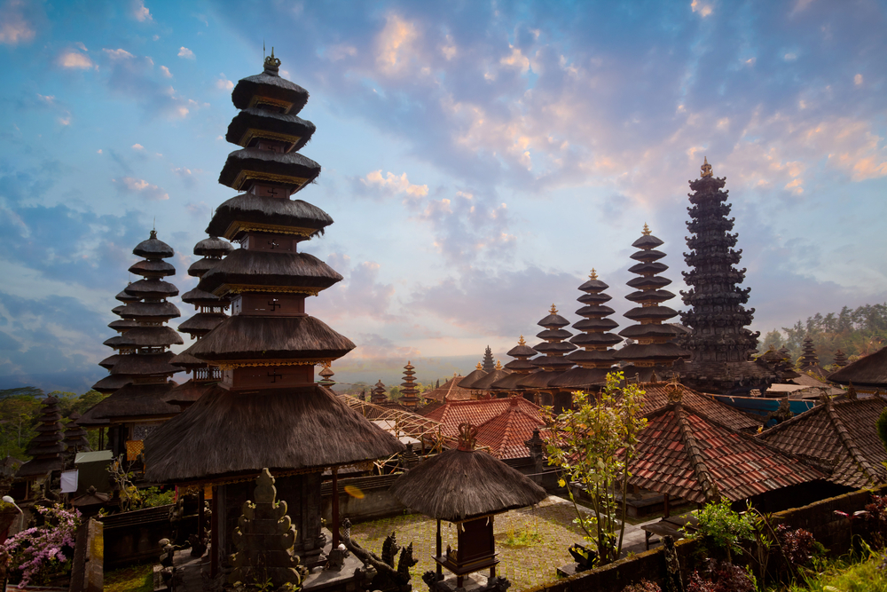 Besakih complex Pura Penataran Agung, hindu mother temple of Bali, Indonesia