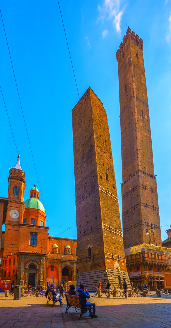 The Two Towers of Bologna, Asinelli and Garisenda, Italy
